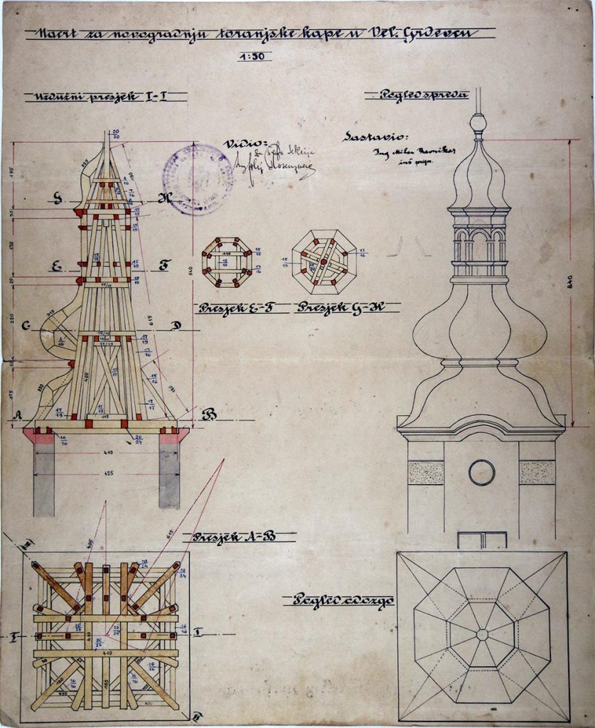 Velika Pisanica - župni dvor 1906. do 1908. inv. br. B36