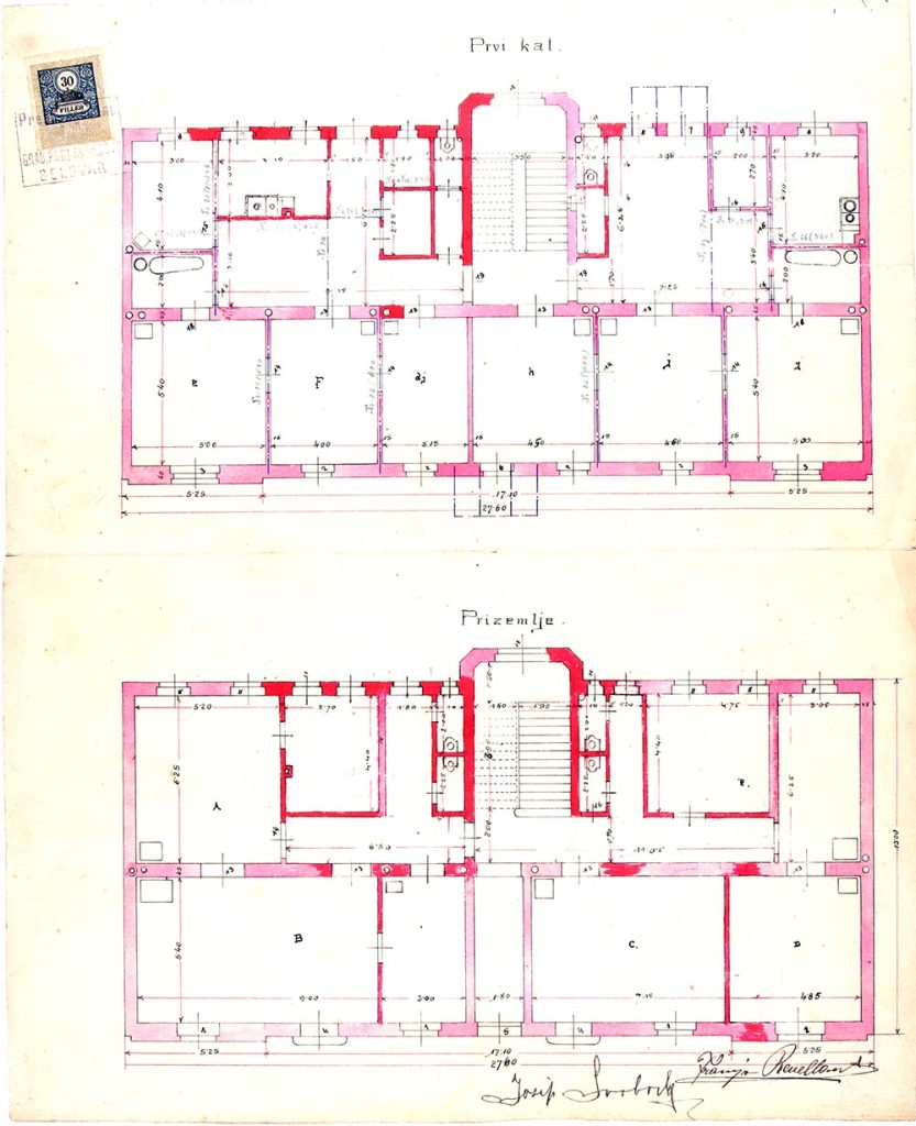 1909. zgrada Josipa Svobode, danas u Frana Supila, inv. br. 8644