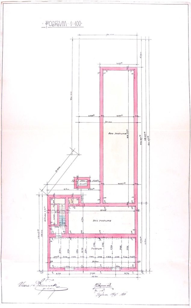 1911. zgrada, danas u Preradovićevoj ulici, inv. br. 3983