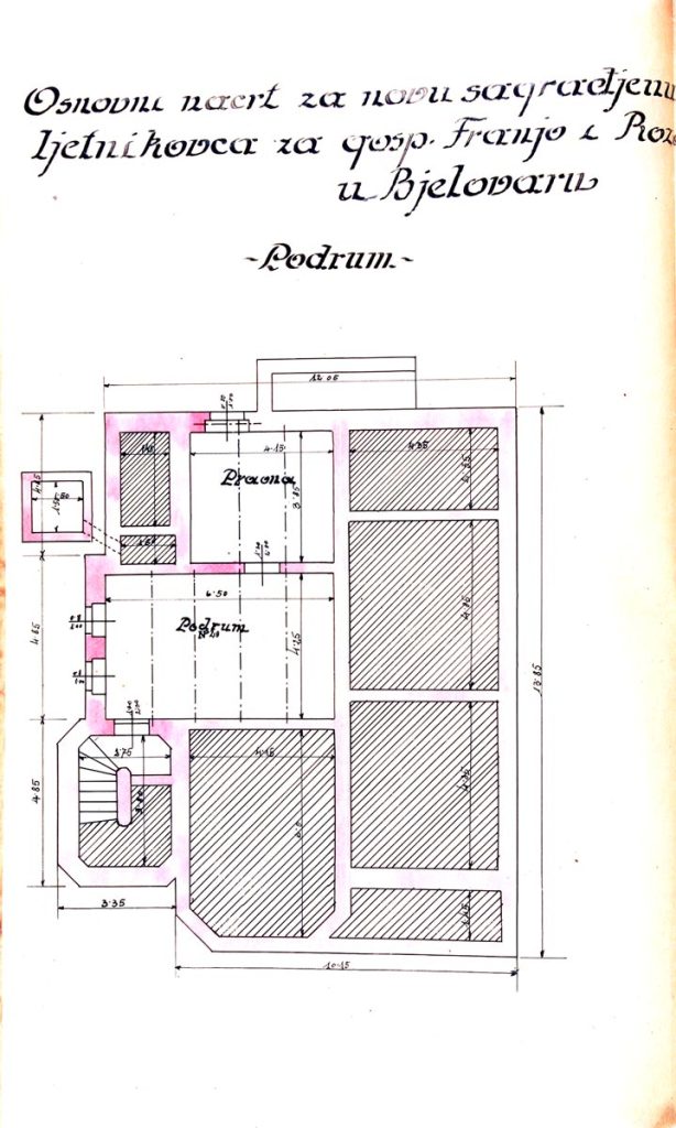 1921. ljetnikovac Franje i Rozalije Revellant, današnja Masarykova ulica, inv. br. 4255