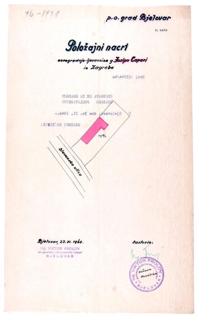 1940. ljevaonica željeza Josipa Capari na Slavonskoj cesti, inv. br. 15744 (1)