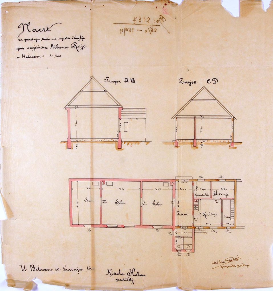 1894. kuća Milana Rojca, inv. br. 2157